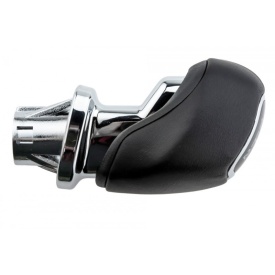 Nuca schimbator de viteze compatibil cu Hyundai i20 2014-2020, 5 trepte, culoare negru cu crom - Img 2