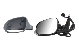 Oglinda retovizoare completa, (electric, asferice, incalzita, captuseala, pliabil electric) parte montare STANGA compatibil cu VW PASSAT B6 2005-2010 - Img 1