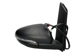 Oglinda retovizoare completa, (electric, convexa, incalzita, crom) parte montare DREAPTA compatibil cu VW GOLF VI / TOURAN 2010-2015 - Img 1