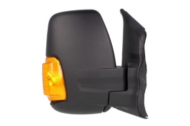 Oglinda retovizoare completa (manual, convexa, crom) parte montare DREAPTA compatibil cu FORD TRANSIT 2013-2018 - Img 2
