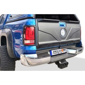Ornament protectie capac bena compatibil VW Amarok 2010-2021, negru mat - Img 5