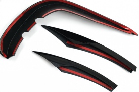 Ornamente bara fata flapsuri Negru Lucios compatibil cu Mercedes E-Class W213 Facelift 2020-> - Img 4
