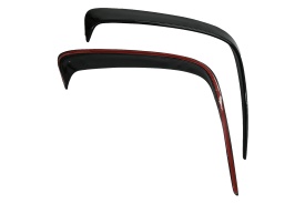 Ornamente Bara Spate Flapsuri compatibil cu Mercedes A-Class W176 2012-2018 Negru Lucios - Img 7