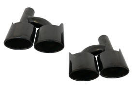 Ornamente compatibil cu sistemul de evacuare Mercedes C-Class E-Class S-Class CLS SL SLK W204 W211 W221 C63 E65 Design Negru
