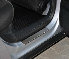 Ornamente din inox pentru praguri Ford Focus, latime 8,5 cm lungime 60 cm, 4 piese - Img 5