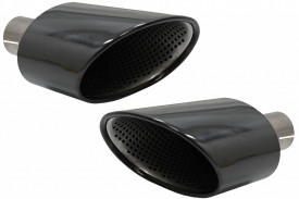 Ornamente Evacuare compatibil cu Audi A4 B9 2016-2019 A5 F5 2017-2019 Negru - Img 2
