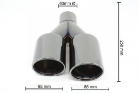 Ornamente Tobe Evacuare compatibil cu BMW Seria 3 E46 E90 E92 E93 F30 F31 Seria 4 F32 F33 F36 Seria 5 E60 F10 F11 G30 Seria 6 F06 F12 F13 M3 M5 M-Power Design - Img 4