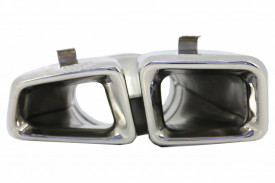 Ornamente tobe pentru sistemul de evacuare compatibil cu Mercedes M-Class W166 2012-2015 CLS-Class W218 Facellift CLS630 Crom - Img 5