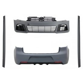 Pachet Complet Exterior compatibil VW Golf VI 6 MK6 2008-2013 R20 Look cu Praguri Laterale
