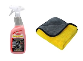 Pachet detailing interior-exterior MAFRA Diamantplast Dressing Pro si Laveta microfibra 30x40