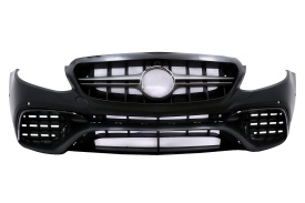 Pachet Exterior compatibil cu Mercedes E-Class W213 2016-2019 E63 Design cu Difuzor si Ornamente Tobe Crom - Img 6