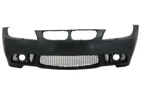 Pachet tuning Bara Fata compatibil BMW Seria 3 E90 E91 2008-2011 LCI Facelift M3 Design fara Proiectoare cu Grile Centrale compatibil cu BMW Seria 3 E90 E91 LCI 2008-2012 M-Design Negru Lucios - Img 2