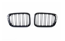 Pachet tuning Bara Fata compatibil cu BMW Seria 3 E46 Sedan/Touring 1998-2004 M-Tehnik si Grile Centrale compatibil cu BMW Seria 3 E46 4 USI 1998-2001 Non-Facelift Negru Lucios M Design - Img 4