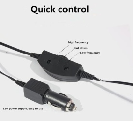 Perna auto cu masaj pentru masina, alimentare 12V, 2 functii - Img 6