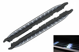 Praguri Trepte laterale compatibil cu Mercedes GLS X167 2020-> cu LED - Img 2
