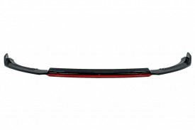 Prelungire Bara Fata compatibil cu VW Polo MK6 2018-> Negru Lucios cu buza rosie - Img 7