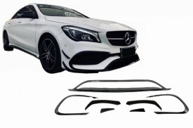 Prelungiri Bara Fata compatibil cu MERCEDES CLA W117 FACELIFT (2016-2018) CLA45 Desing Negru Lucios - Img 2
