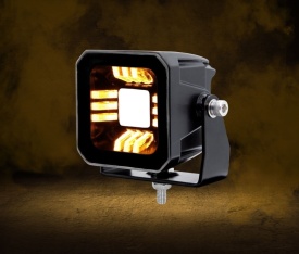 Proiector auto cu LED, universal, cu pozitie rosie si portocalie, 12V-24V, E-mark - Img 6