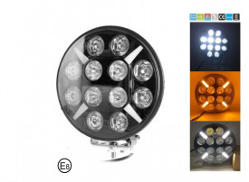 Proiector cu led camion faza lunga si pozitie, diametru 180mm, 12V-24V, pozitie cu leduri alb - portocaliu - Img 8