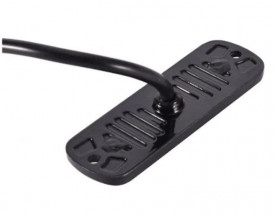 Proiector stroboscopic 3 LED-uri, 3W, 12-24V, in grila, subtire, galben - Img 2