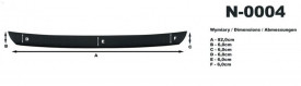 Protectie bara spate, Fiat 500, Plastic, culoare negru - Img 3