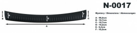 Protectie bara spate, Ssangyong Korando 2012-2019, Plastic, culoare negru - Img 2