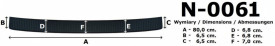 Protectie bara spate, Toyota Camry 2017->, Plastic, culoare negru - Img 2
