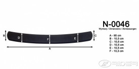Protectie bara spate, VW Golf 7 2012-2020 hatchback, Plastic, culoare negru - Img 2