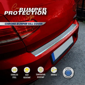 Protectie inox bara spate compatibil VW PASSAT B8 2015-2019, 2019-> Variant - Img 4
