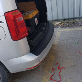 Protectie plastic pentru bara spate VW Caddy 2004-2015, 2015-2020 - Img 3