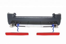 Reflectorizanti Bara Spate Catadioptru compatibil cu Range Rover Sport L320 Facelift 2010-2013 Land Rover Discovery 3 & 4 - Img 2