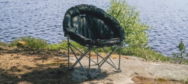 Scaun pliabil pentru camping, plaja, pescuit sau gradina, culoare negru, Outwell Folding Furniture Casilda - Img 7