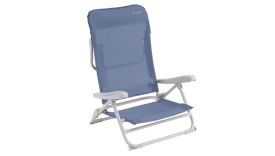 Scaun pliabil si sezlong pentru camping, plaja, pescuit sau gradina, Outwell Seaford Ocean Blue, culoare albastru, pentru copii
