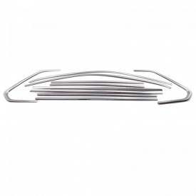 Set 10 Ornamente inox chedere si rame geamuri VW Tiguan II 2016->