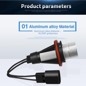 Set 2 Becuri Led Marker Angel Eyes BMW E39 E60 E61 E39 E63 E64 E65 E66 E83 X5 BMW, galben - Img 3