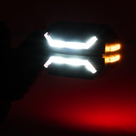 Set 2 lampi gabarit cu brat oblic 45°, 135mm, 16LED-uri, 3 functii, stanga-dreapta, Dragon, Horpol - Img 4