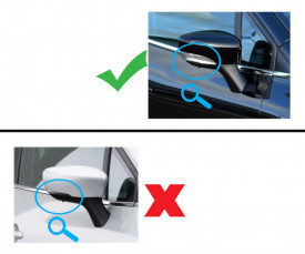 Set 2 ornamente din inox capace de oglinda compatibil RENAULT CLIO IV 2012-2019 - Img 2