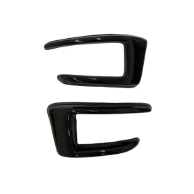 Set 2 ornamente flapsuri bara spate, negru lucios
