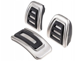 Set 3 ornamente pedale sport compatibil VW T5 2003-2014,T6 2015-2021 cutie manuala - Img 1
