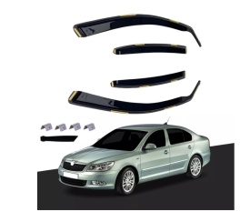 Set 4 paravanturi auto compatibil cu Skoda Octavia II 2004-2012 caroserie sedan - Img 3