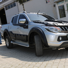 Set 4 protectii aripa overfender compatibil cu Mitsubishi L200 2015-2020 - Img 5