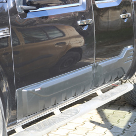 Set 4 Protectii laterale pentru usi compatibile Nissan Navara D40 2006-2015, plastic ABS, calitate Premium - Img 4