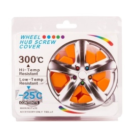 Set capace prezoane 19mm portocalii 16 bucati