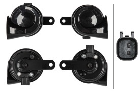 Set Claxon Auto Hella TE26, 400-500 Hz, 12V 110db compatibil Ford B-Max, C-Max, C-Max II, Cougar, Courier, Ecosport, Escort VI, Fiesta 4, 5, 6, 7, Focus C-Max 1999-2022 - Img 2
