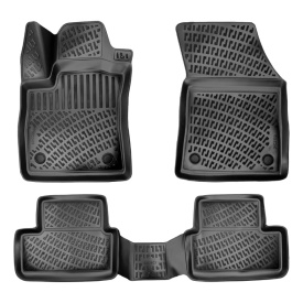 Set covorase auto cauciuc Renault Megane IV 2016->, forma tavita - Img 1