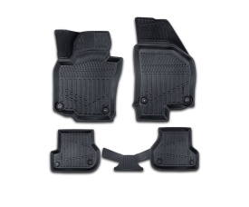 Set covorase auto cauciuc Skoda Octavia II 2004-2012, forma tavita 3D