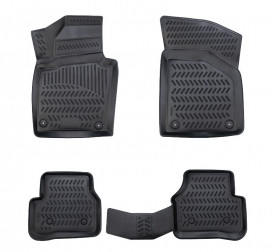 Set covorase auto cauciuc Skoda Superb II 2008-2015 forma tavita - Img 1
