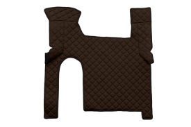 Set covorase camion, piele ecologica compatibil cu compatibile cu MAN TGX 2006-2018, cutie manuala, Maro cu doua sertare - Img 3