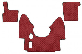 Set covorase camion, piele ecologica compatibil cu DAF XF 95 1997-2005 Rosu, MANUALA