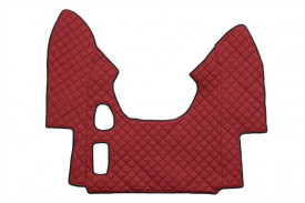 Set covorase camion, piele ecologica compatibil cu DAF XF 95 1997-2005 Rosu, MANUALA - Img 3